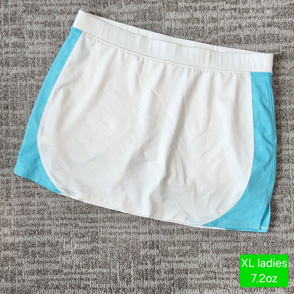 Under Armour Women's Performance  Tennis Skort White Blue Size XL
